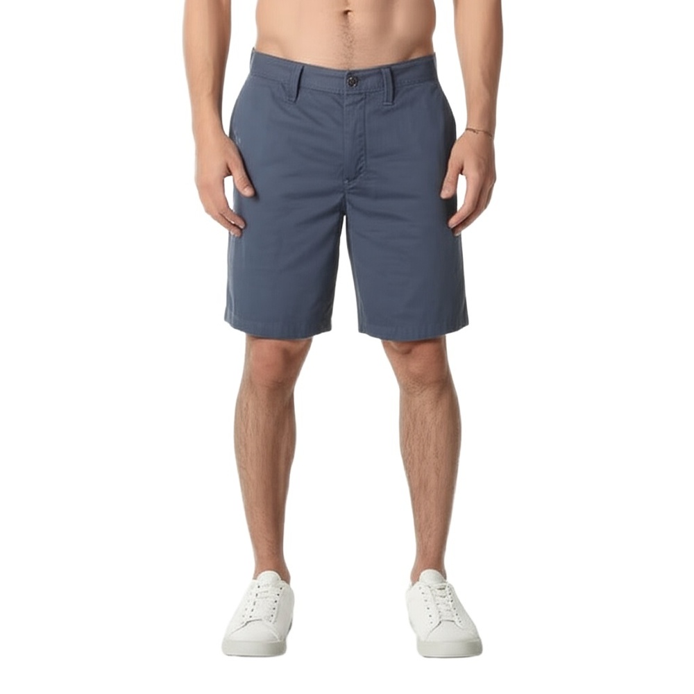 VOLCOM Chino Shorts Mens Size 28 Blue Flat Front Recycled Blend Skate Casual